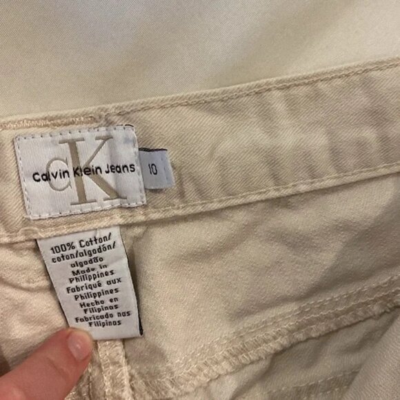Calvin Klein Jeans - Womens' Capris Khaki Tan Size 10 - Picture 4 of 9